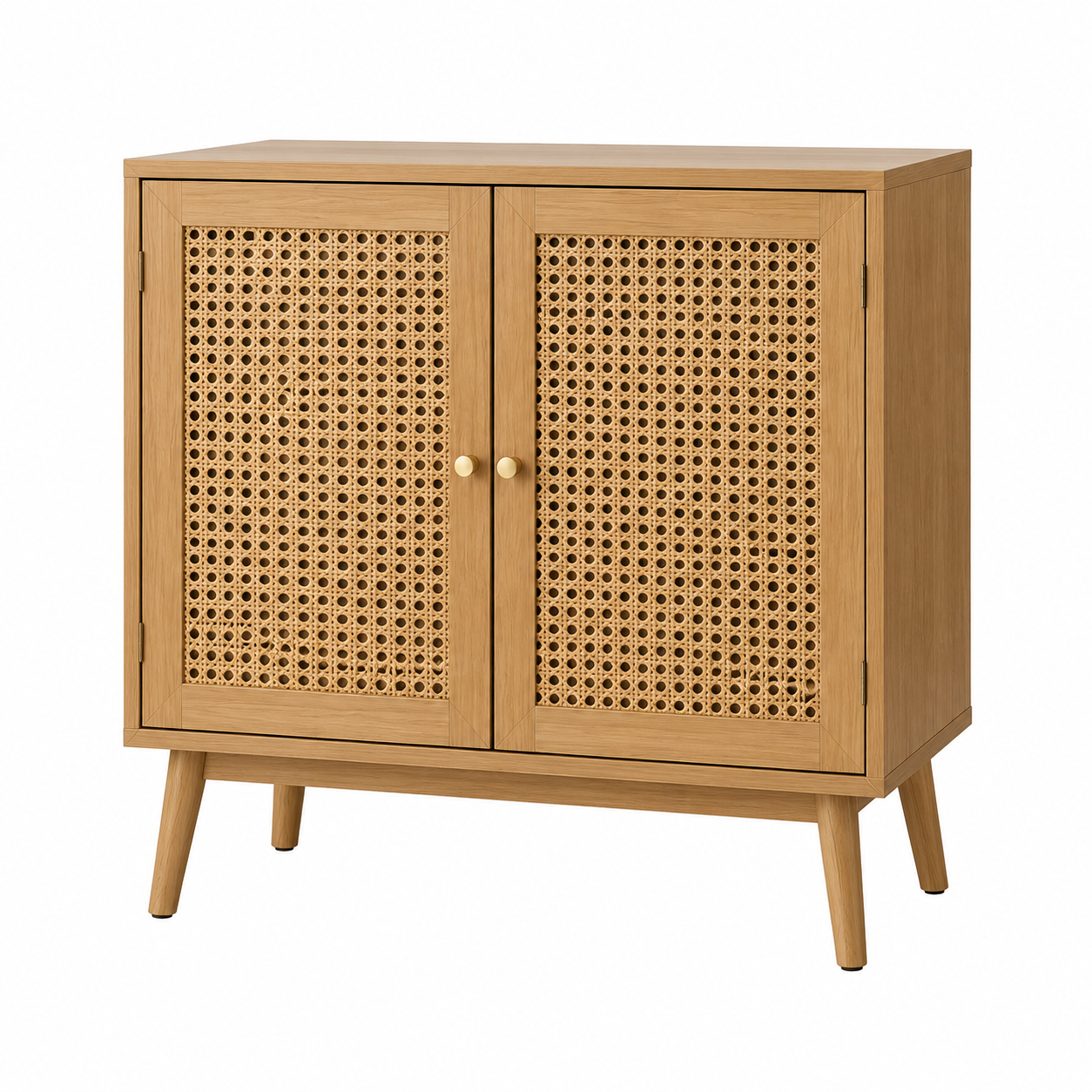 Frhheaina™ Modern Rattan Storage Cabinet