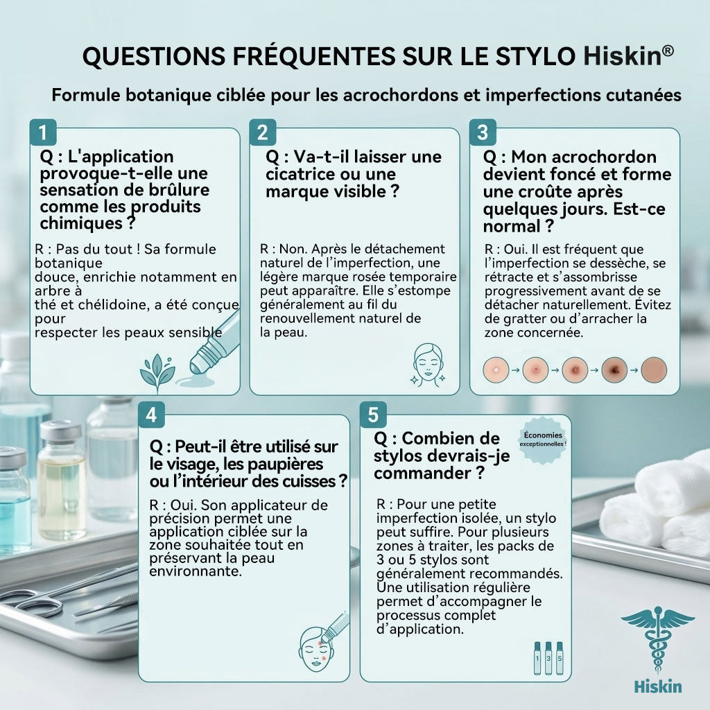 𝐁𝐨𝐮𝐭𝐢𝐪𝐮𝐞 𝐨𝐟𝐟𝐢𝐜𝐢𝐞𝐥𝐥𝐞 𝐝𝐞 𝐥𝐚 𝐦𝐚𝐫𝐪𝐮𝐞 | ✅💎 Hiskin® Effaceur Acrochordons & Taches 7 Jours（applicateur à bille, sans douleur et sans cicatrice）