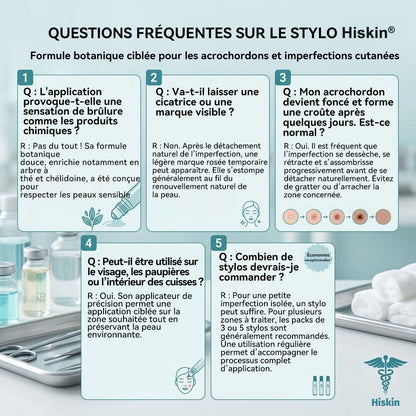 𝐁𝐨𝐮𝐭𝐢𝐪𝐮𝐞 𝐨𝐟𝐟𝐢𝐜𝐢𝐞𝐥𝐥𝐞 𝐝𝐞 𝐥𝐚 𝐦𝐚𝐫𝐪𝐮𝐞 | ✅💎 Hiskin® Effaceur Acrochordons & Taches 7 Jours（applicateur à bille, sans douleur et sans cicatrice）