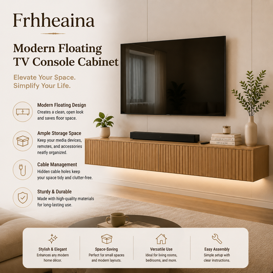 Frhheaina™ Modern Floating TV Console Cabinet